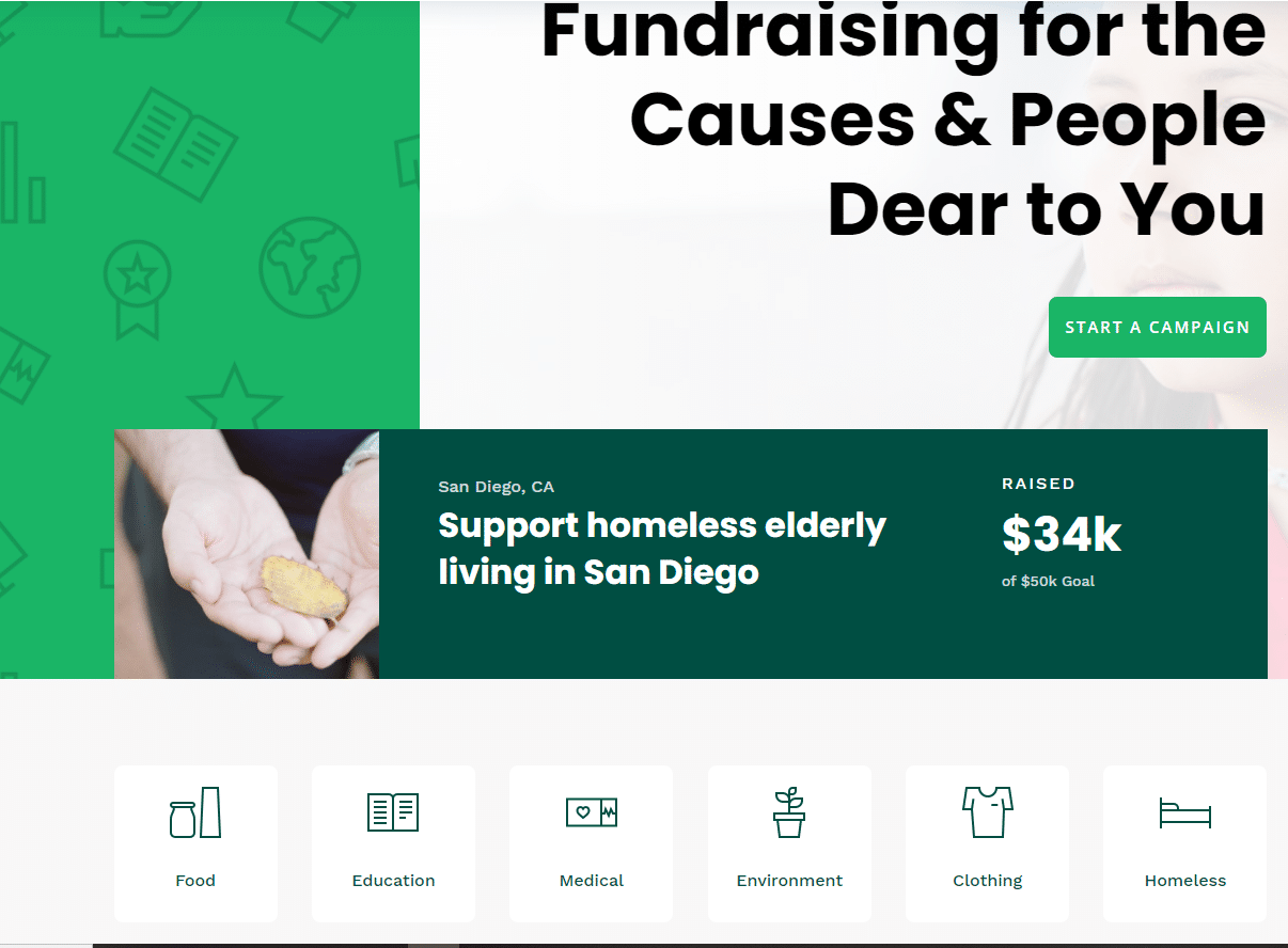 Crowdfunding Layout Pack for Charity Fundraising
